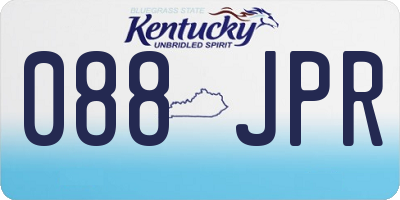KY license plate 088JPR