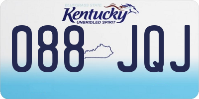 KY license plate 088JQJ