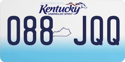 KY license plate 088JQQ