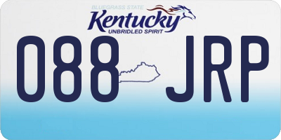 KY license plate 088JRP