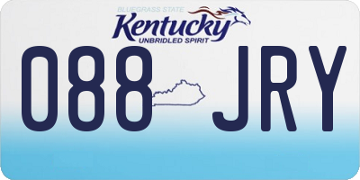 KY license plate 088JRY