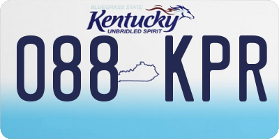 KY license plate 088KPR