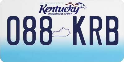 KY license plate 088KRB