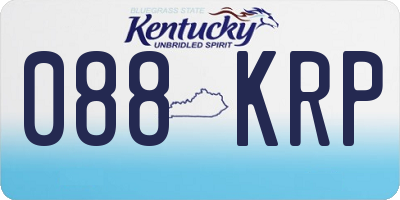 KY license plate 088KRP