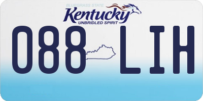 KY license plate 088LIH