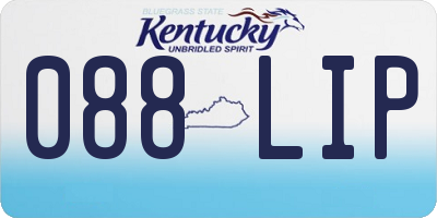 KY license plate 088LIP