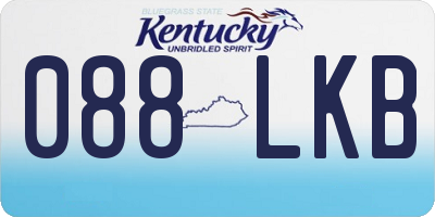 KY license plate 088LKB