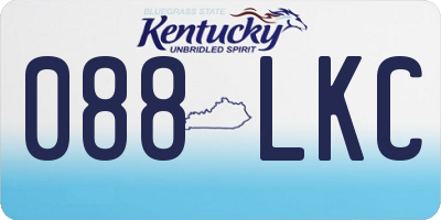 KY license plate 088LKC
