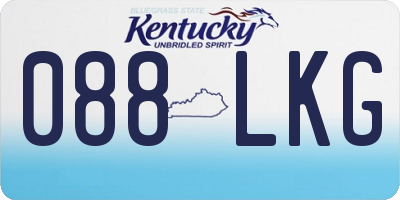 KY license plate 088LKG