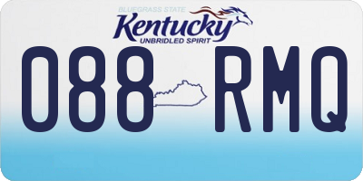 KY license plate 088RMQ