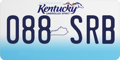 KY license plate 088SRB
