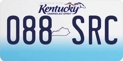 KY license plate 088SRC