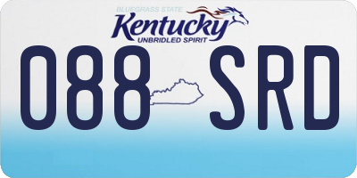 KY license plate 088SRD