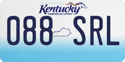 KY license plate 088SRL