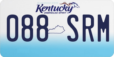 KY license plate 088SRM