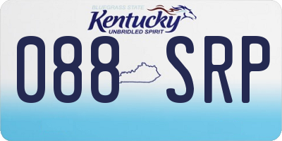 KY license plate 088SRP