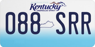 KY license plate 088SRR