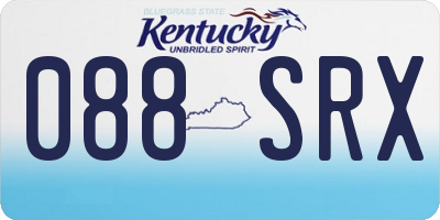 KY license plate 088SRX