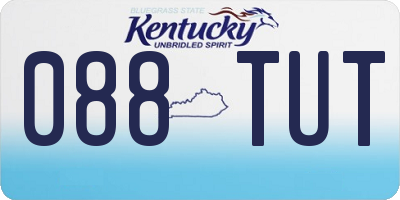 KY license plate 088TUT