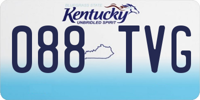 KY license plate 088TVG