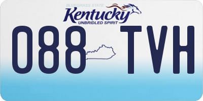 KY license plate 088TVH