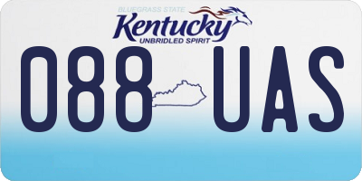 KY license plate 088UAS