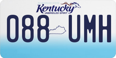KY license plate 088UMH
