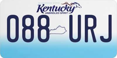 KY license plate 088URJ