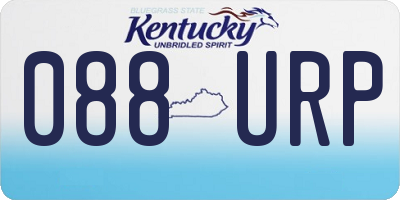 KY license plate 088URP