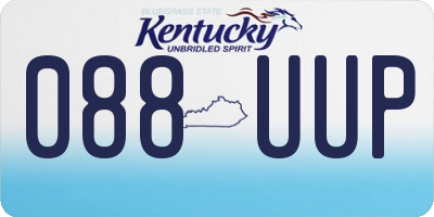 KY license plate 088UUP