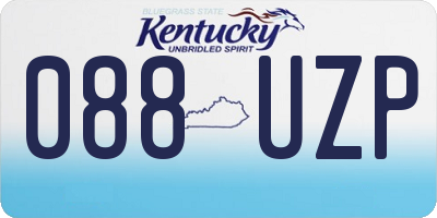 KY license plate 088UZP
