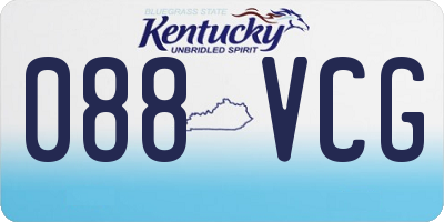 KY license plate 088VCG