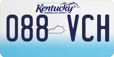 KY license plate 088VCH