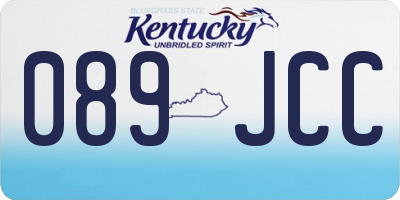 KY license plate 089JCC