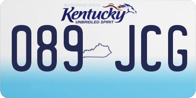 KY license plate 089JCG