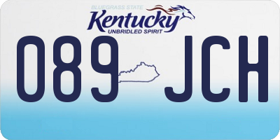 KY license plate 089JCH