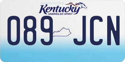 KY license plate 089JCN