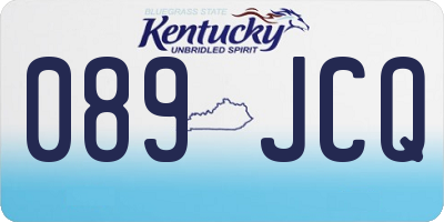 KY license plate 089JCQ