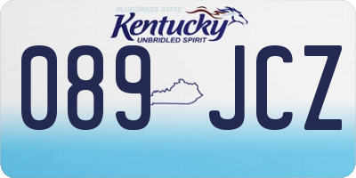KY license plate 089JCZ