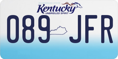 KY license plate 089JFR