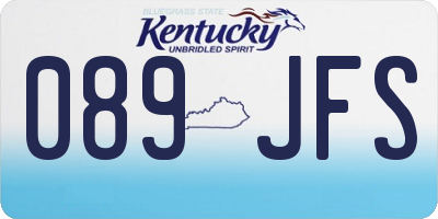 KY license plate 089JFS