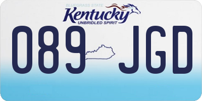 KY license plate 089JGD