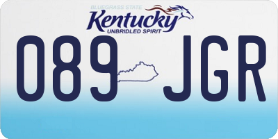 KY license plate 089JGR