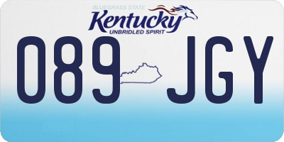 KY license plate 089JGY