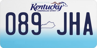KY license plate 089JHA
