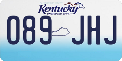 KY license plate 089JHJ