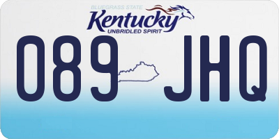 KY license plate 089JHQ