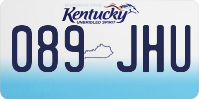 KY license plate 089JHU
