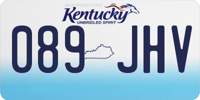 KY license plate 089JHV