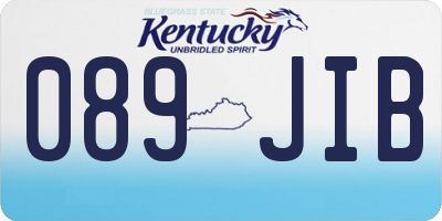 KY license plate 089JIB